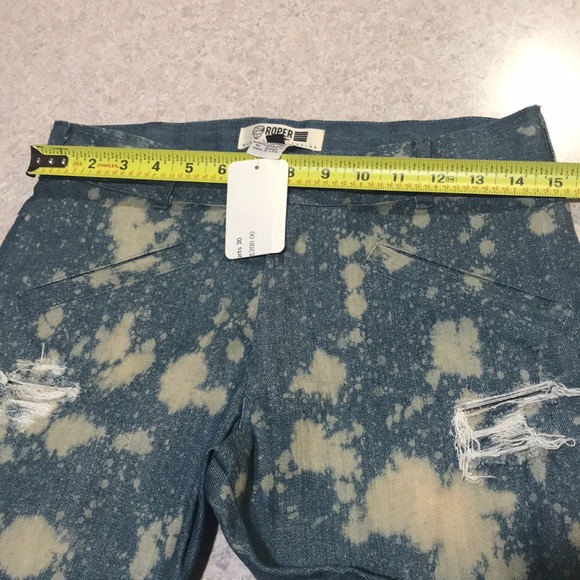 Denim Jean distressed rips long length Roper NWT - Picture 7 of 8